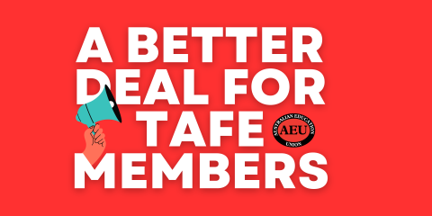 A better deal for TAFE members campaign website banner