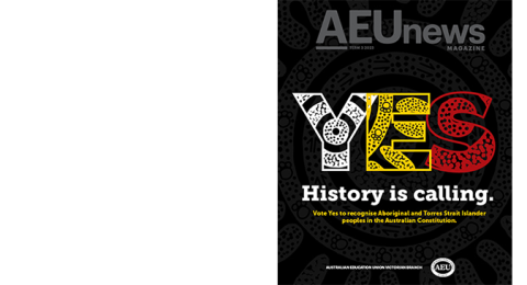 AEU news magazine cover Term 3 2023 