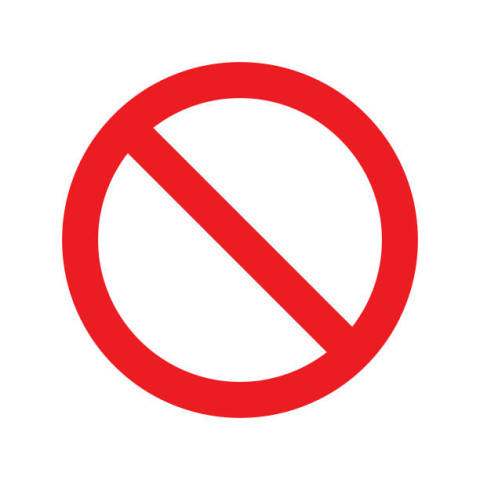 Ban sign