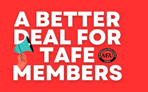 A better deal for TAFE members campaign website banner